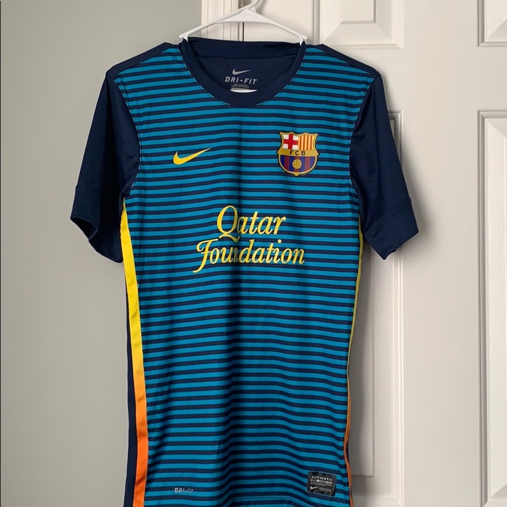 Nike F.C. Barcelona training jersey size xs blue